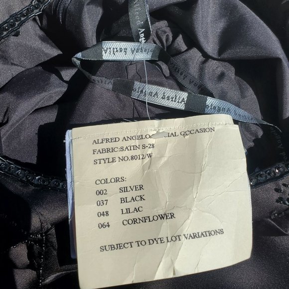 Vintage Alfred Angelo Short Sleeve One-Piece Special Occasion Evening Gown - Picture 15 of 16